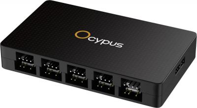 Контроллер скорости и подсветки вентиляторов Ocypus Delta EH10 Pro (черный)