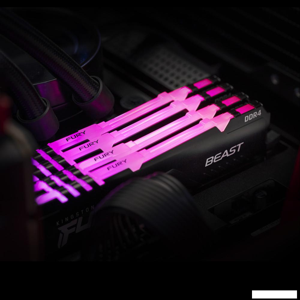 Оперативная память Kingston FURY Beast RGB 16ГБ DDR4 3600 МГц KF436C18BB2A/16