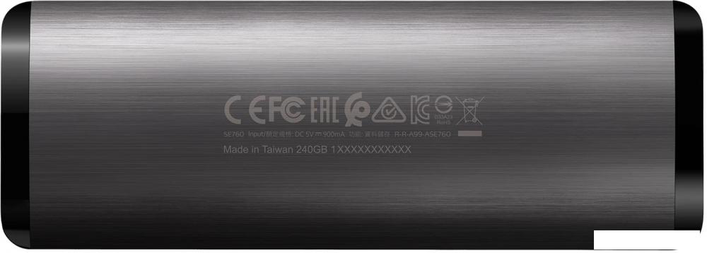 Внешний накопитель ADATA SE760 2TB ASE760-2TU32G2-CTI (титан)