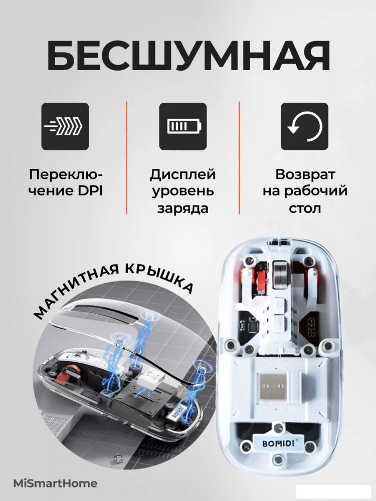 Мышь Bomidi GM1 (белый)