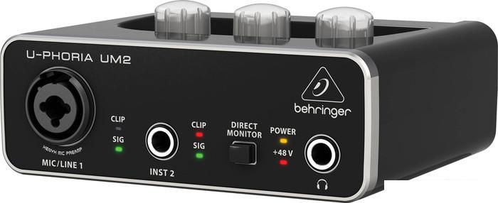 Аудиоинтерфейс Behringer U-Phoria UM2