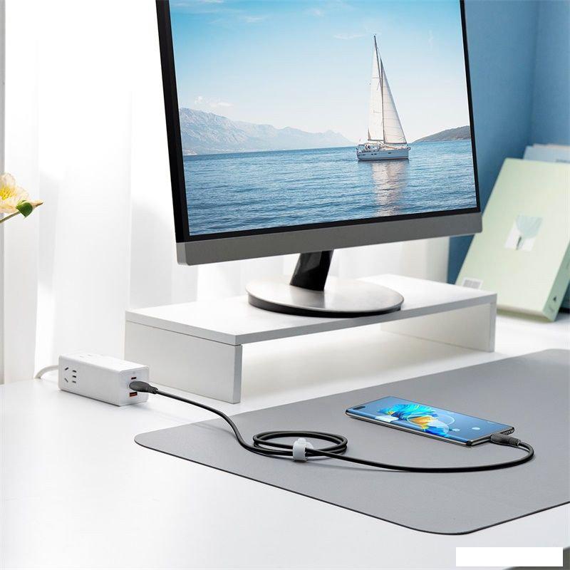 Кабель Baseus Pudding Series Fast Charging Cable 100W USB Type-C - USB Type-C (1.2 м, черный)