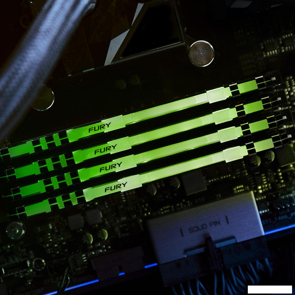 Оперативная память Kingston FURY Beast RGB 16ГБ DDR4 3600 МГц KF436C18BB2A/16