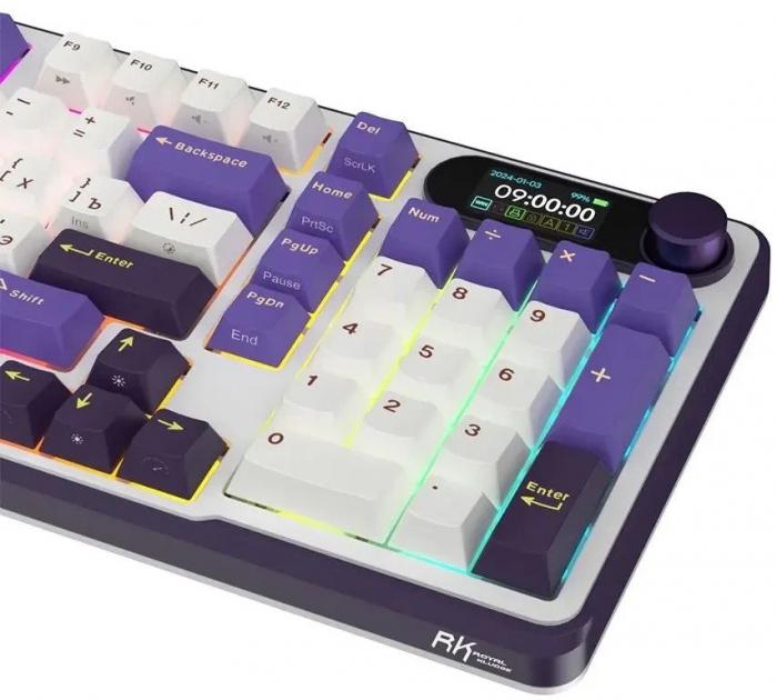 Клавиатура Royal Kludge RK-S98 RGB Blackberry (RK Chartreuse)