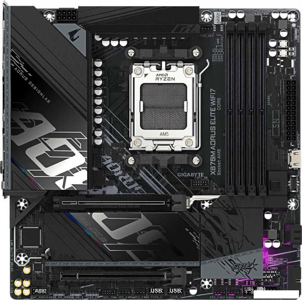 Материнская плата Gigabyte X870M Aorus Elite WiFi7