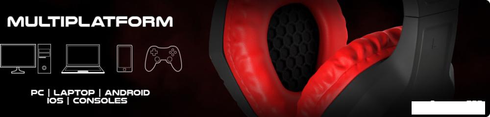 Наушники Genesis Argon 200 (черный/красный)