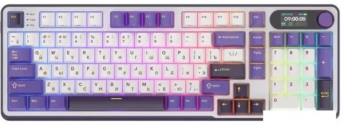 Клавиатура Royal Kludge RK-S98 RGB Blackberry (RK Chartreuse)