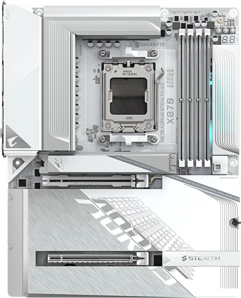 Материнская плата Gigabyte X870 Aorus Stealth Ice