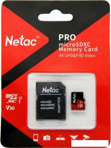 Карта памяти Netac P500 Extreme Pro 32GB NT02P500PRO-032G-R (с адаптером)