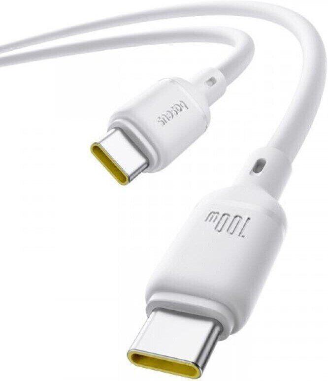 Кабели, адаптеры, разветвители Baseus Silky Series Fast Charging Cable 100W USB Type-C - USB Type-C (2 м, белый)