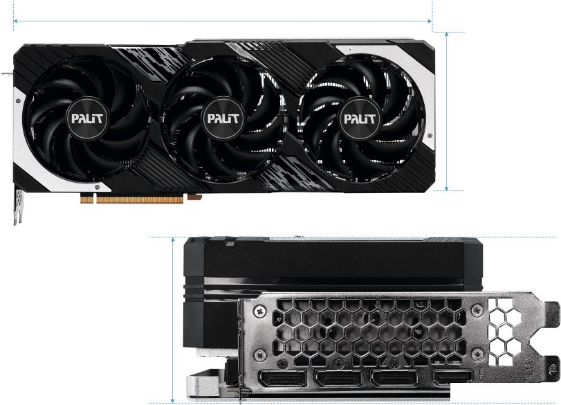 Видеокарта Palit GeForce RTX 4070 Ti GamingPro OC NED407TT19K9-1043A