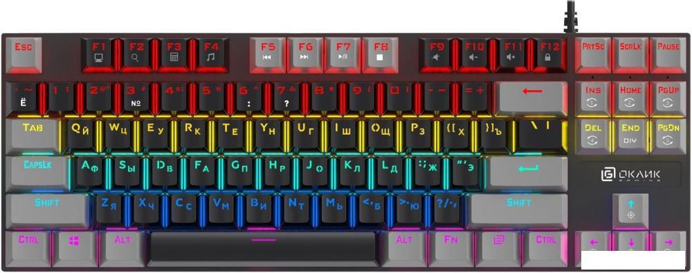 Клавиатуры Оклик K600X (черный/серый)