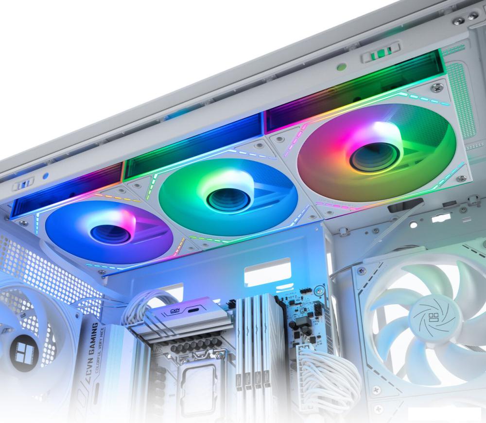 Комплект вентиляторов для корпуса Thermalright TL-M12QW-S X3 (белый)