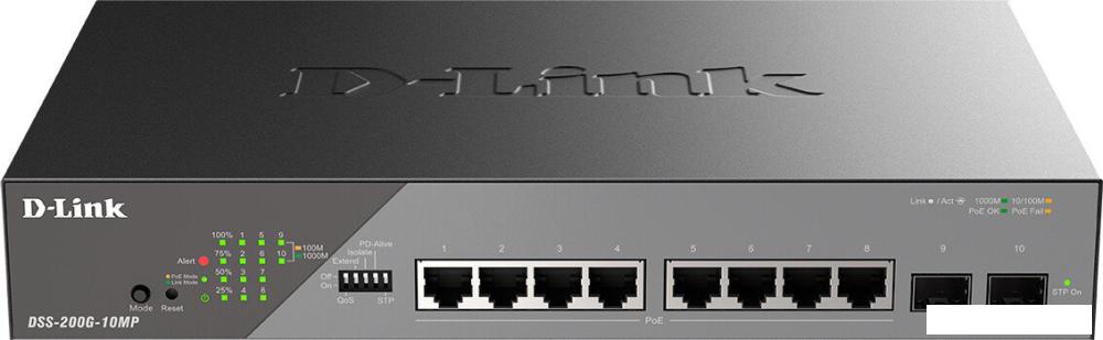Коммутаторы D-Link DSS-200G-10MP/A1A