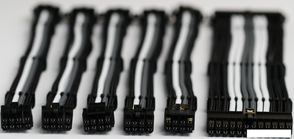 Кабель Qingsea Colorful MOD Extansion Combo QHM-0801 (черный/серый/белый)