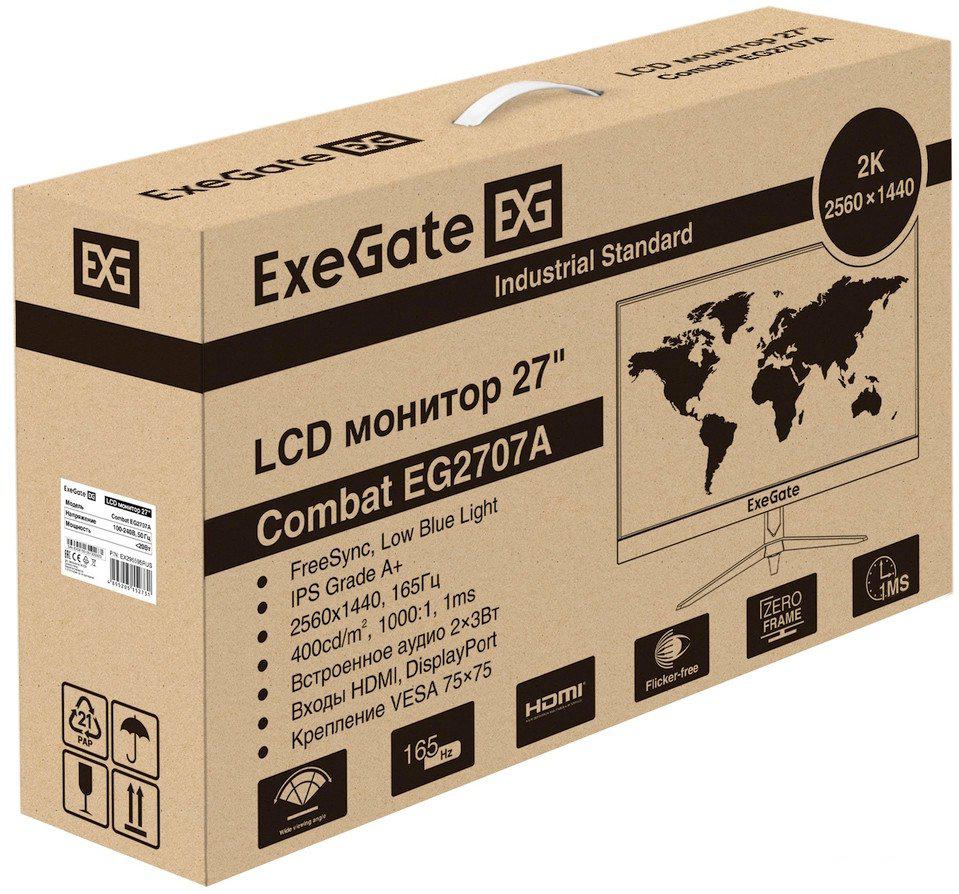 Игровой монитор ExeGate Combat EG2707A EX295595RUS Игровой монитор ExeGate Combat EG2707A EX295595RUS