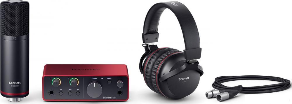 Комплект для звукозаписи Focusrite Scarlett Solo Studio (4-е поколение)