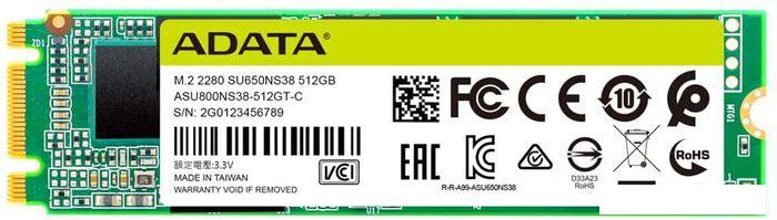 SSD ADATA Ultimate SU650 512GB ASU650NS38-512GT-C