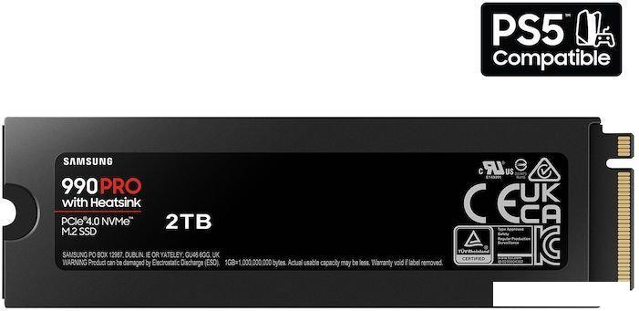 SSD Samsung 990 Pro с радиатором 2TB MZ-V9P2T0CW