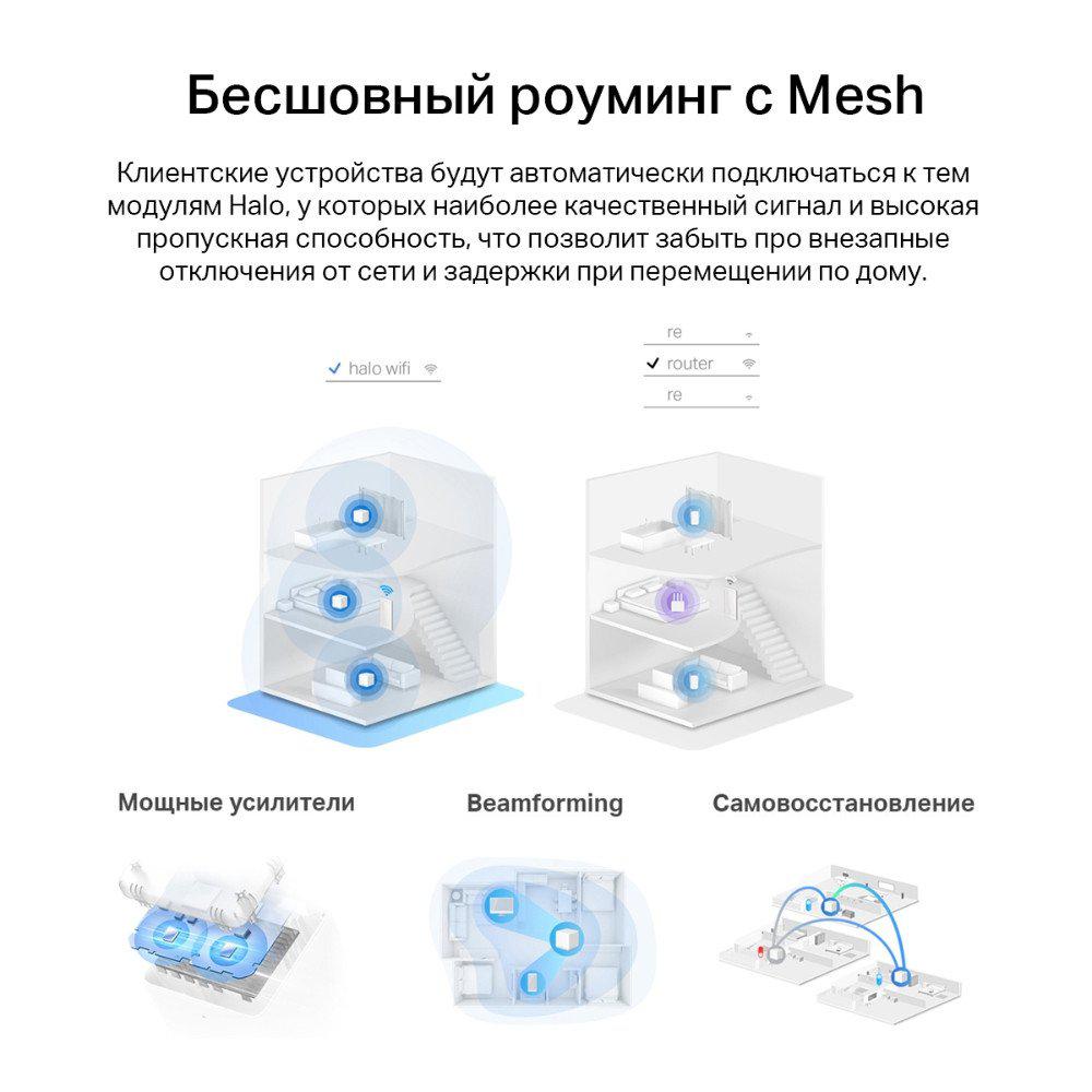 Wi-Fi система Mercusys Halo H60X (3 шт) Wi-Fi система Mercusys Halo H60X (3 шт)