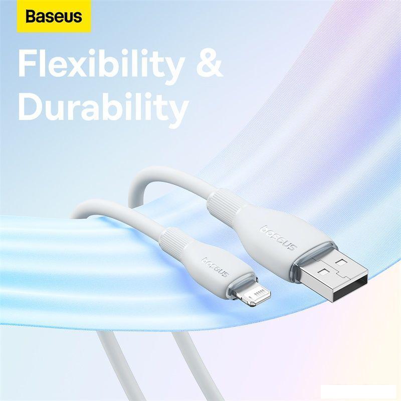 Кабель Baseus Pudding Series USB Type-A - Lightning (2 м, белый)