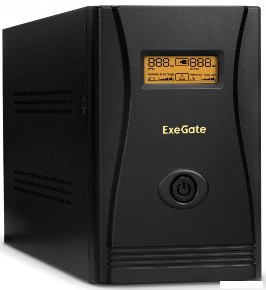 Источник бесперебойного питания ExeGate SpecialPro Smart LLB-1000.LCD.AVR.C13.RJ.USB