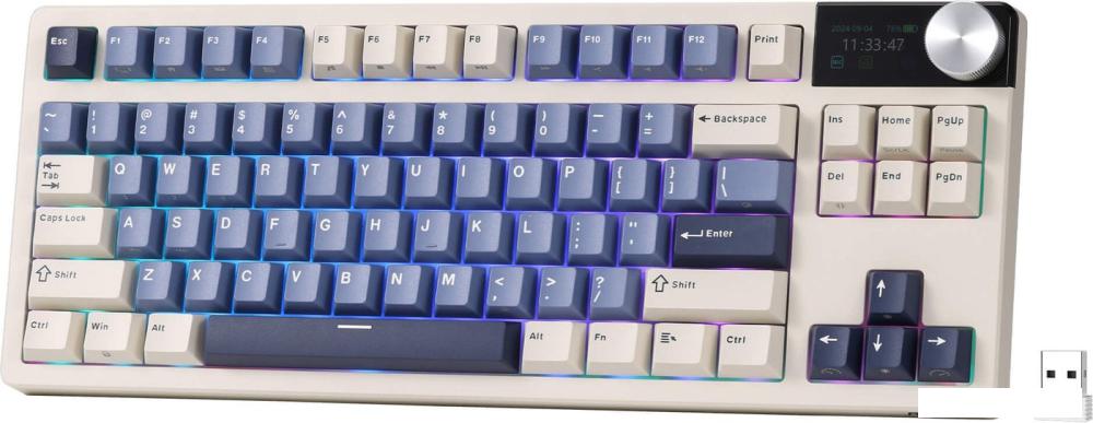 Клавиатуры Royal Kludge S85 Horizon Blue (RK Beige)