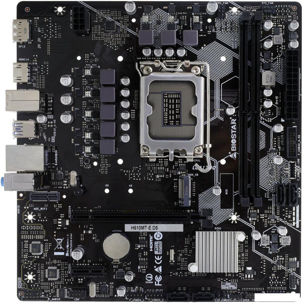 Материнская плата BIOSTAR H610MT-E D5