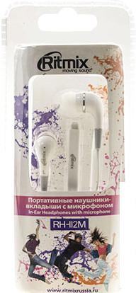 Наушники Ritmix RH-112M (белый)