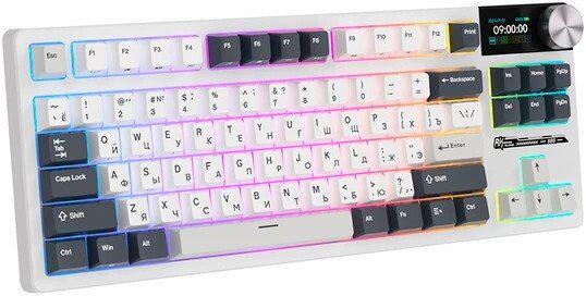 Клавиатура Royal Kludge S85 White Night (RK Cloud)