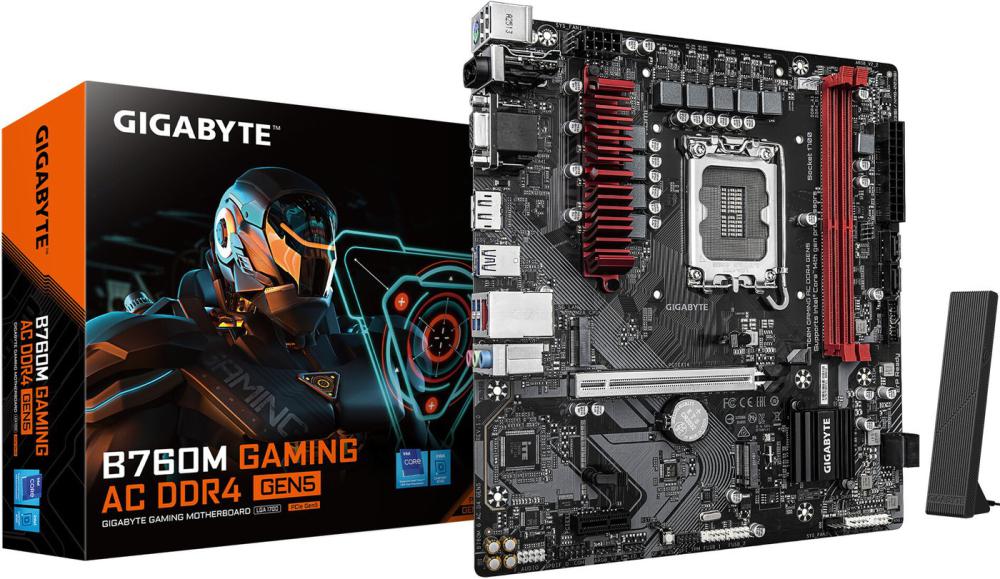 Материнские платы Gigabyte B760M Gaming AC DDR4 GEN5