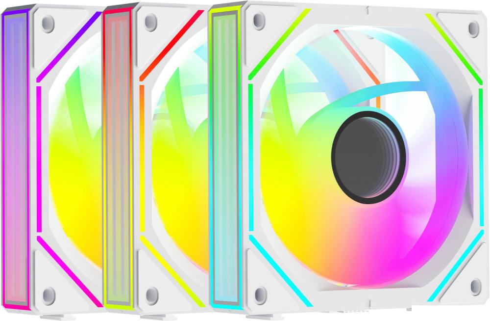 Комплект вентиляторов для корпуса Ocypus Gamma F12 Uni WH ARGB Reverse Blade 3IN1