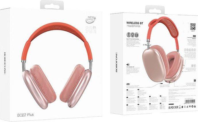 Наушники Borofone BO22 Plus (розовый)
