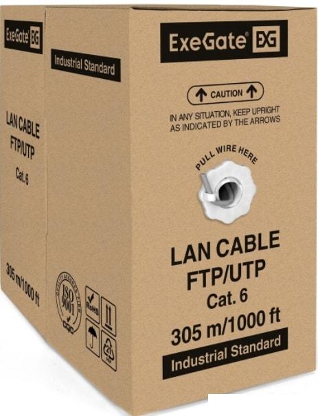 Кабель ExeGate UTP4-C6-CU-S23-IN-PVC-GY-305 UTP