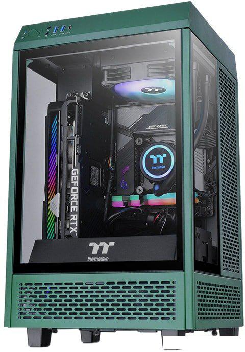 Корпус Thermaltake The Tower 100 Mini Racing Green CA-1R3-00SCWN-00
