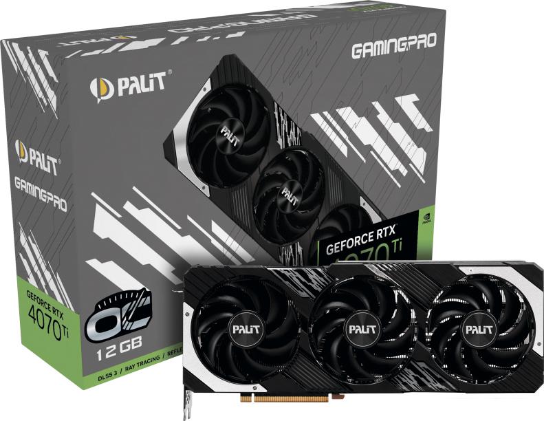 Видеокарта Palit GeForce RTX 4070 Ti GamingPro OC NED407TT19K9-1043A