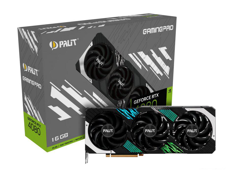 Видеокарта Palit GeForce RTX 4080 GamingPro NED4080019T2-1032A