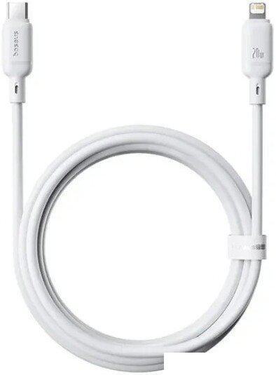 Кабели, адаптеры, разветвители Baseus Silky Series Fast Charging Cable USB Type-C - Lightning (2 м, белый)