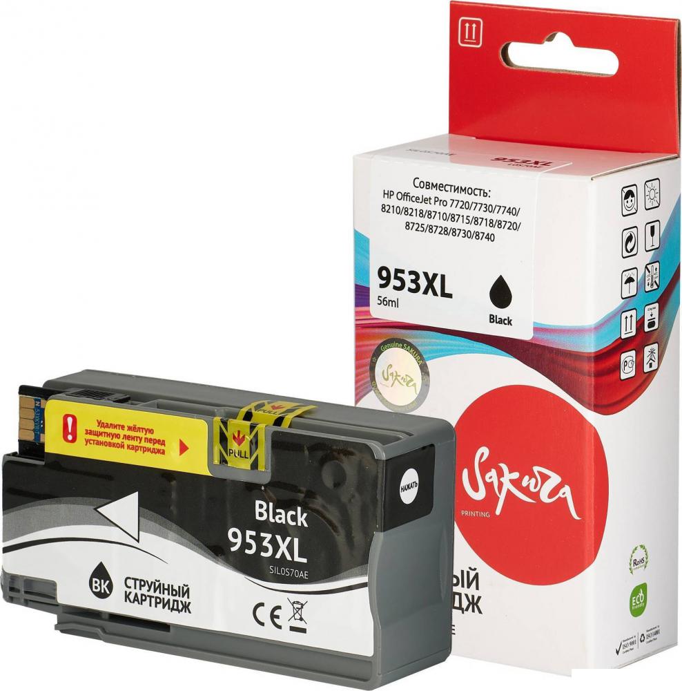 Картридж Sakura Printing SIL0S70AE (аналог HP 953XL Black) Картридж Sakura Printing SIL0S70AE (аналог HP 953XL Black)