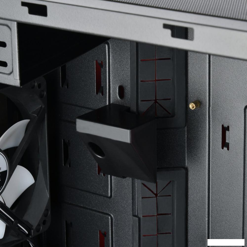 Корпус SilverStone RL08 (черный/красный)