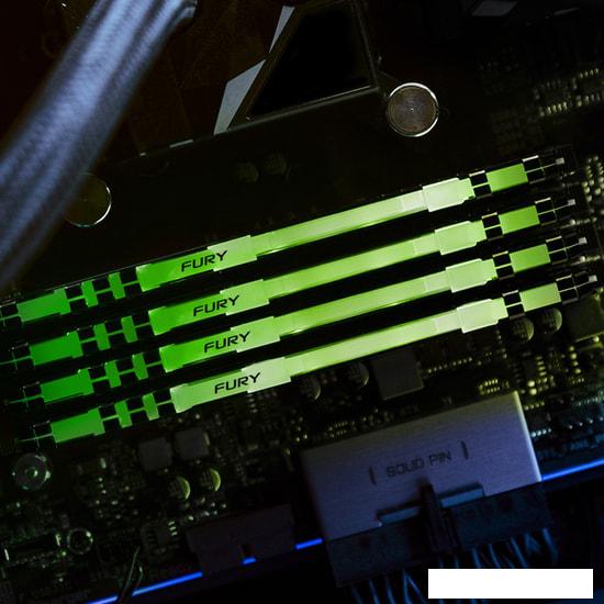 Оперативная память Kingston FURY Beast RGB 16ГБ DDR4 3600 МГц KF436C18BB2A/16