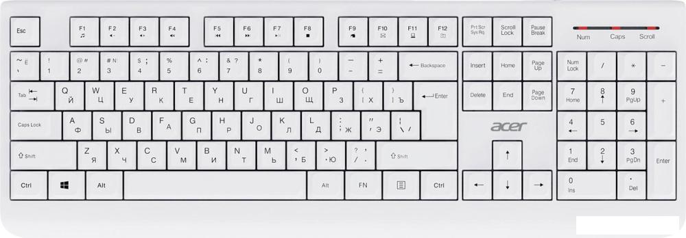 Офисный набор Acer OCC401 (белый)