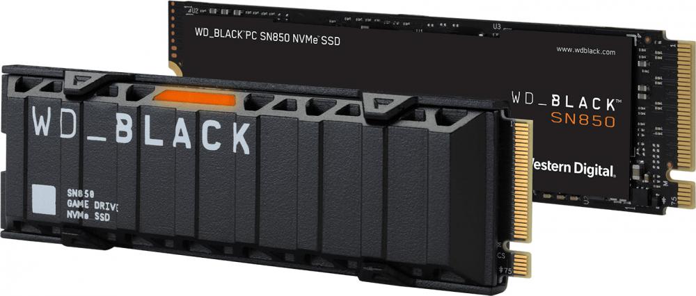 SSD WD Black SN850 NVMe Heatsink 1TB WDS100T1XHE