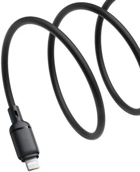 Кабели, адаптеры, разветвители Baseus Silky Series Fast Charging Cable USB Type-A - Lightning (1 м, черный)