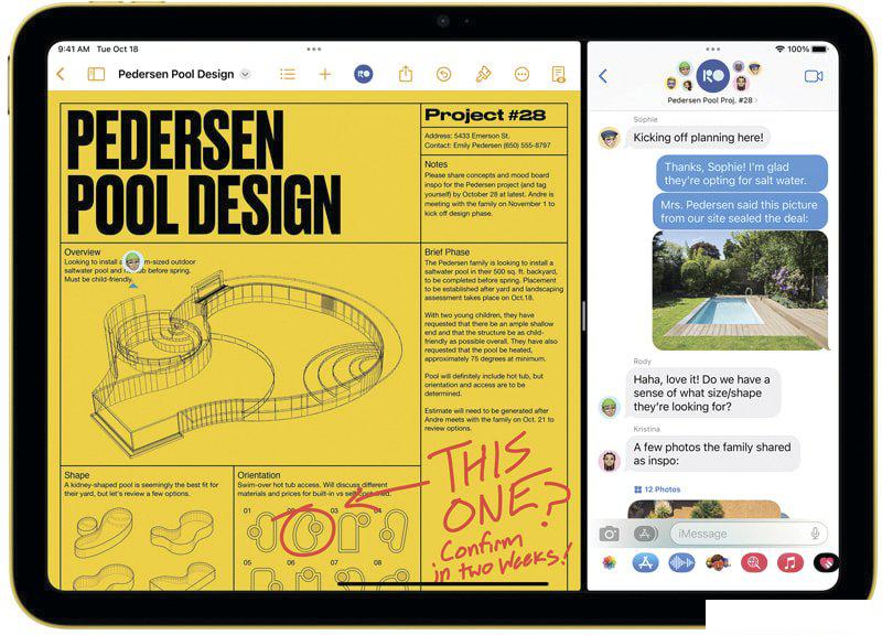 Планшет Apple iPad 10.9" 2022 5G 64GB MQ6K3 (синий)