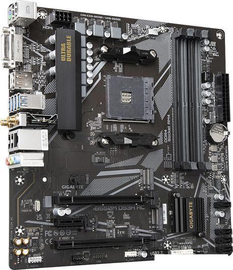 Материнская плата Gigabyte B550M DS3H AC (rev. 1.5/1.6)