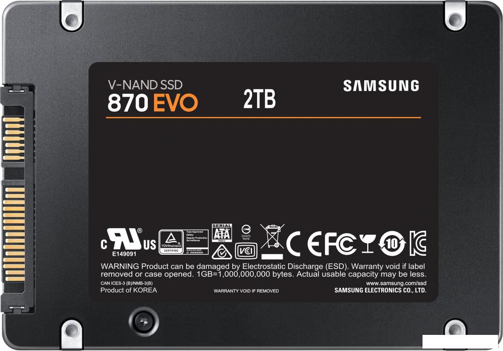 SSD Samsung 870 Evo 4TB MZ-77E4T0BW SSD Samsung 870 Evo 4TB MZ-77E4T0BW