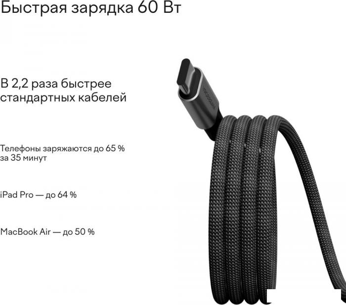 Кабель Magssory CBL001 (1.2м, серый)