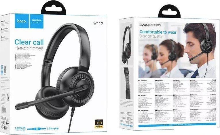 Офисная гарнитура Hoco W112 (черный)