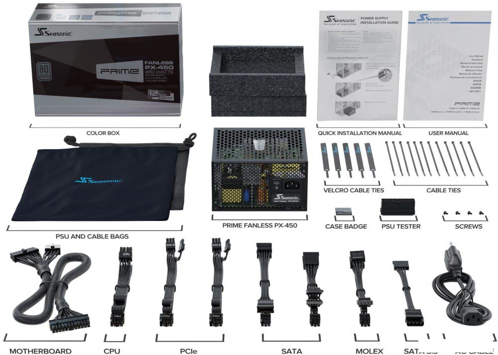 Блок питания Seasonic Prime Fanless PX-450